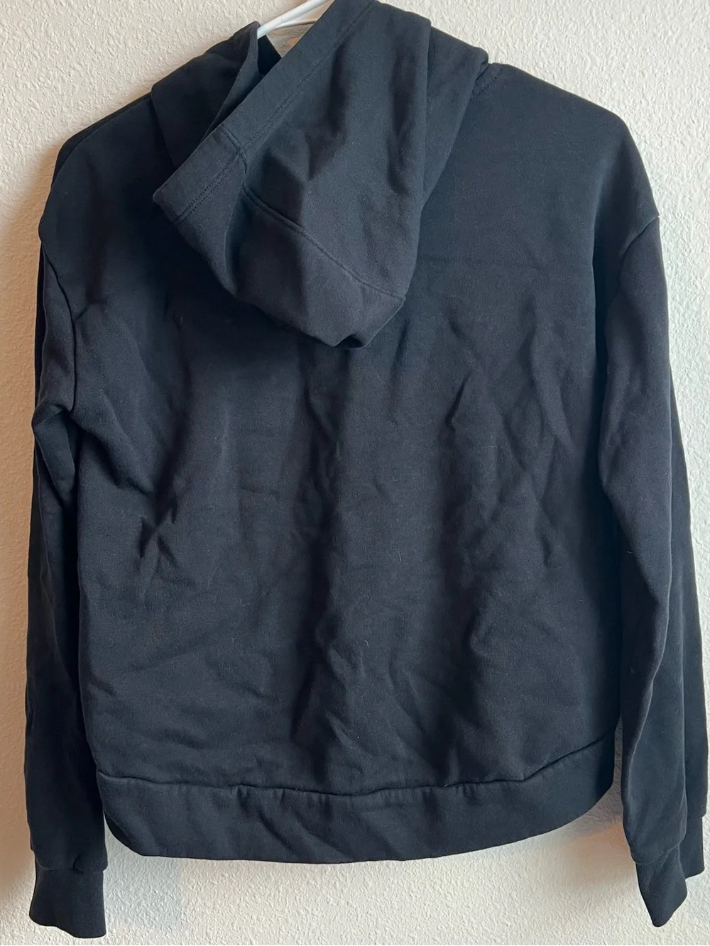 Nike Girls XL/Womens S Sportswear Club Black Cropped Fleece Hoodie